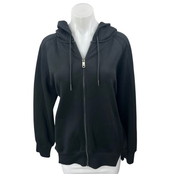 Abercrombie & Fitch YPB neoKNIT Women's Black Zip Up Hooded Hoodie Jacket Size M - Picture 1 of 4